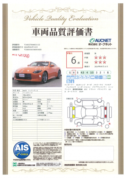 日産フェアレディZベースグレード 新車保証継承付 ワンオーナー 禁煙車